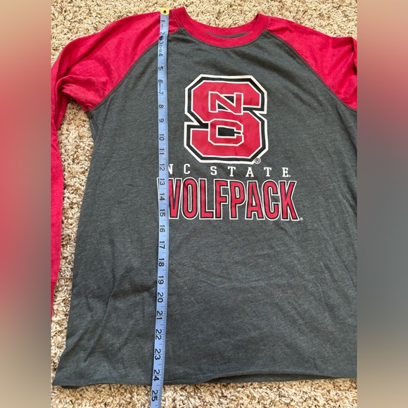 NC State Youth XL (20)Raglan Style Long Sleeve T shirt Game Day Colloseum brand - Picture 7 of 9